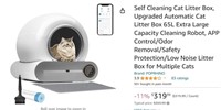 B1240 Self Cat Litter Box Upgraded Automatic Cat
