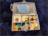 Organizer box of buttons