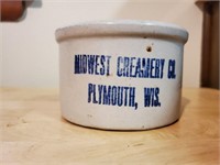 MIdwest Creamery Co. stoneware crock