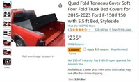 B2111 Quad Fold Tonneau Four Fold Truck Bed Covers