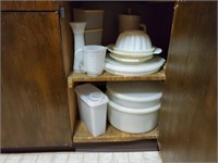 Tupperware storage containers, pitcher, measuring