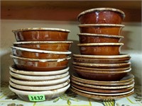 Hull, stoneware bowls & plates
