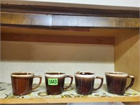McCoy pottery mugs (4)