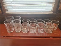 Wide mouth drinking glasses