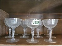 Etched wine glasses (11)