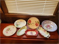Madrid, Iowa, souvenir, assorted china plates,