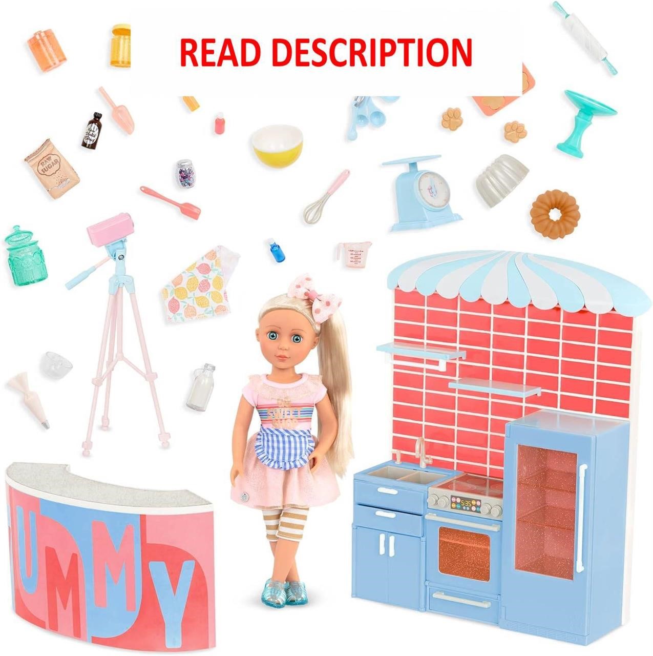 $33  Glitter Girls Cooking Set with 14 Doll
