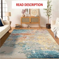 $46  5x7 Colourful Washable Rugs for Living Area