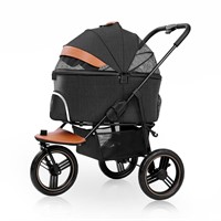 $220  3in1 Pet Stroller for Medium Small Dogs-Blac