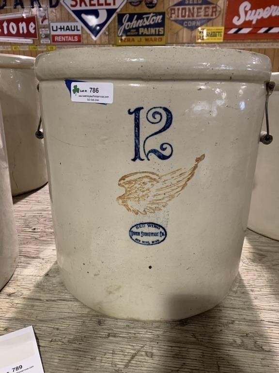 Redwing 12 gal large wing crock with Handles
