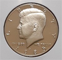 PROOF  KENNEDY HALF DOLLAR-1985-S