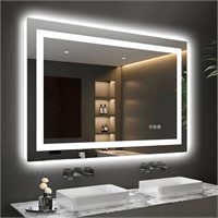 $230  40x28 Double LED Bathroom Mirror  3 Colors