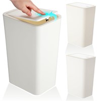 $20  3 Pack Bathroom Trash Can with Lid  10L Size