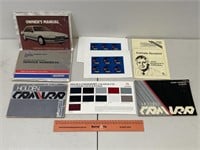 Selection Colour Charts Camira Manuals etc Holden