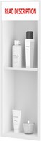 $140  Qeke SS Shower Niche 24 X 8  Matte White