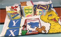 Seasame Street puzzle books & playmat