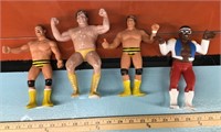Vtg. 1980's Titan rubber wrestlers