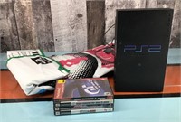 PS2 with accessories