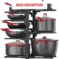 $76  8 Tier Pots and Pans Organizer for Cabinet