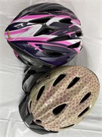 2 Bike Helmets, Size Unknown, Appears To Be For