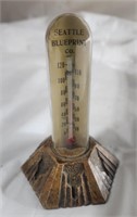 "Seattle Blueprint Co." Vintage Table Thermometer