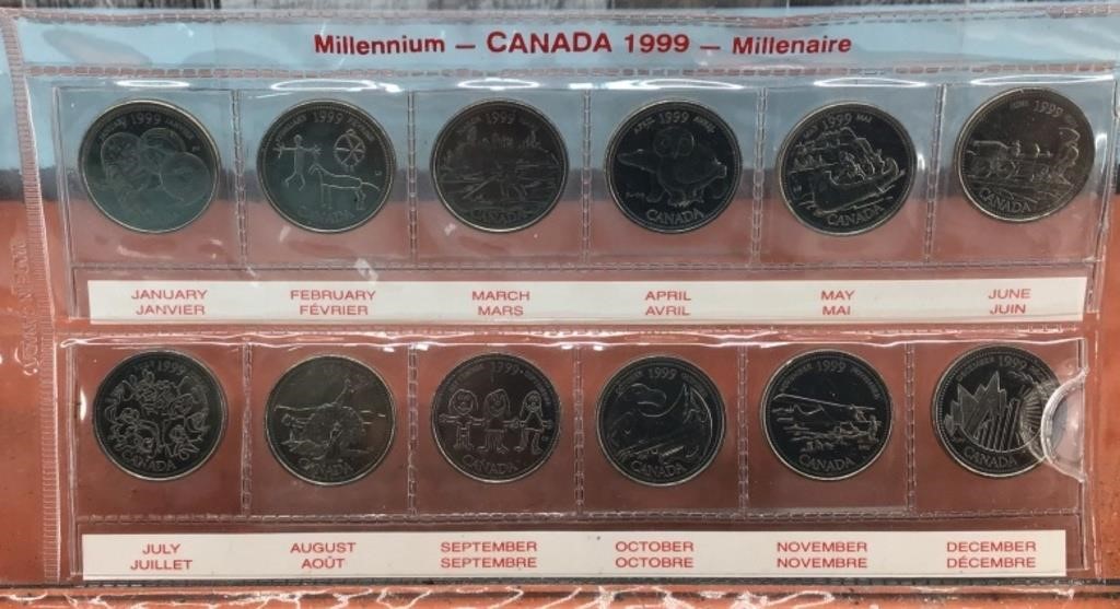 Millennium & Confederation quarter sets