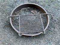 32" Round FirePit With Grate 5" Tall