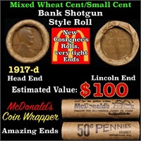 Lincoln Wheat Cent 1c Mixed Roll Orig Brandt McDon