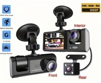 Dash Camera, Front Rear & Inside, Nigh Vision, Rec