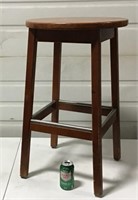 Large top wooden bar stool