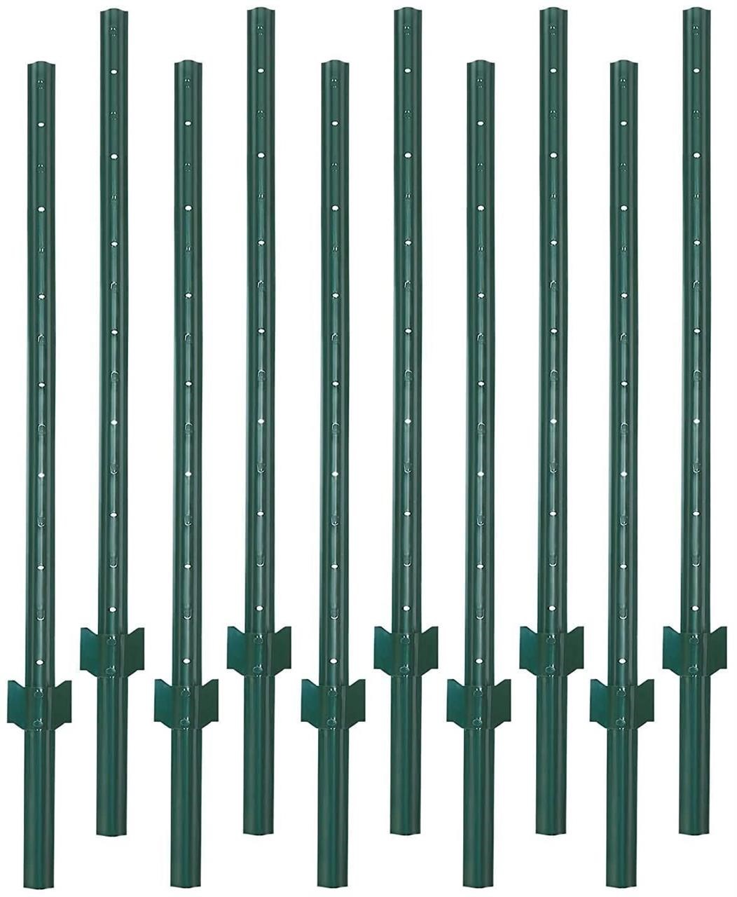 $105 - VASGOR 6 Feet Sturdy Duty Metal Fence Post