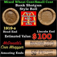 Lincoln Wheat Cent 1c Mixed Roll Orig Brandt McDon