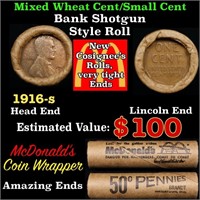 Lincoln Wheat Cent 1c Mixed Roll Orig Brandt McDon