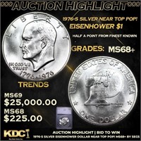 ***Auction Highlight*** 1976-s Silver Eisenhower D