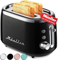 Mueller Retro Toast 2 Slice toaster black