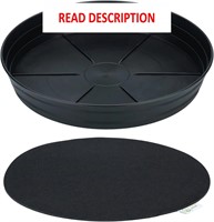 $26  16 Plant Saucers & Mat  16W x 2.25D in.