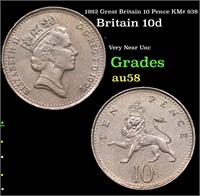 1992 Great Britain 10 Pence KM# 938 Grades Choice