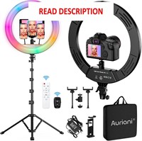 $116  RGB Ring Light 18 with Tripod Stand