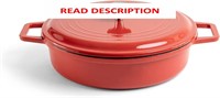 $163  Misen Enameled Cast Iron Braiser Pan - Red