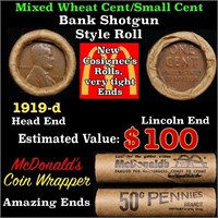 Lincoln Wheat Cent 1c Mixed Roll Orig Brandt McDon