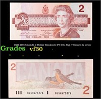 1986-1991 Canada 2 Dollar Banknote P# 94b, Sig. Th