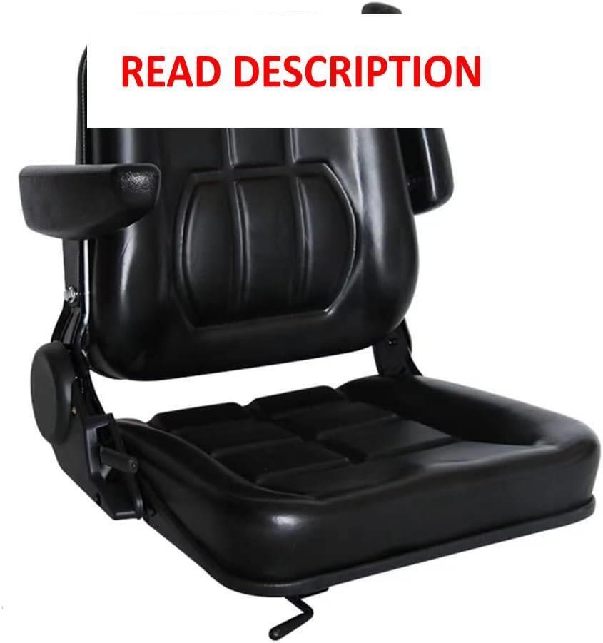 $168  Black Forklift Seat  18.5x20x18  Foldable