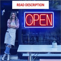 $60  Bright LED Neon Open Signs - 22 Inch  Blue/Re