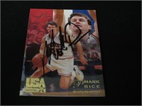 Mark Price signed basketball card COA