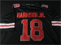 Marvin harrison Jr signed football jersey COA
