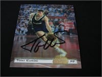 Toni Kukoc signed basketball card COA