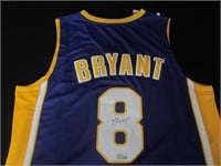 Kobe Bryant signed basketball jersey COA
