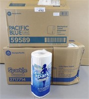 Pacific Blue Towel Dispensor &  Paper Towels