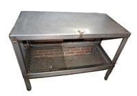 stainless steel work table 34"h x 48"w x 24"d
