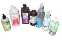 lot of hand cleaning,peroxide,rubbing alcohol,etc